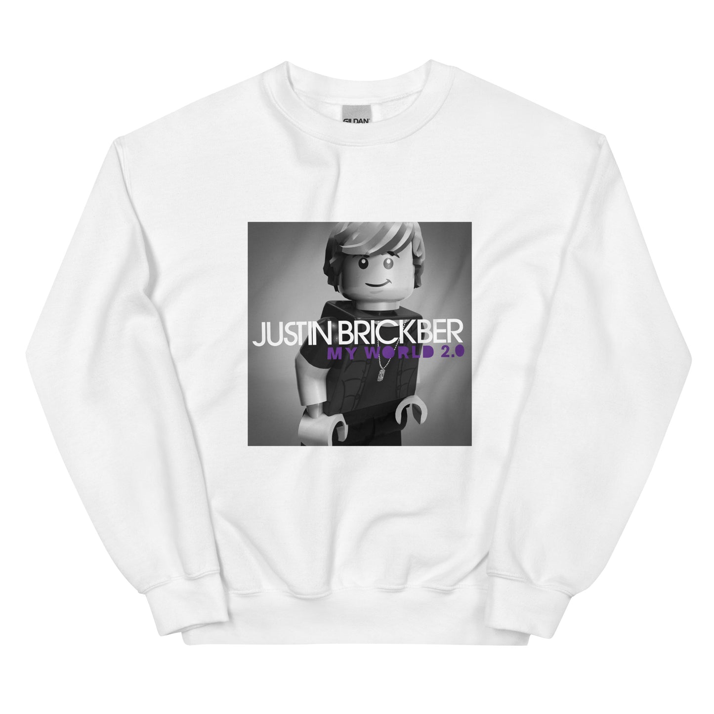 "Justin Bieber - My World 2.0" Lego Parody Sweatshirt