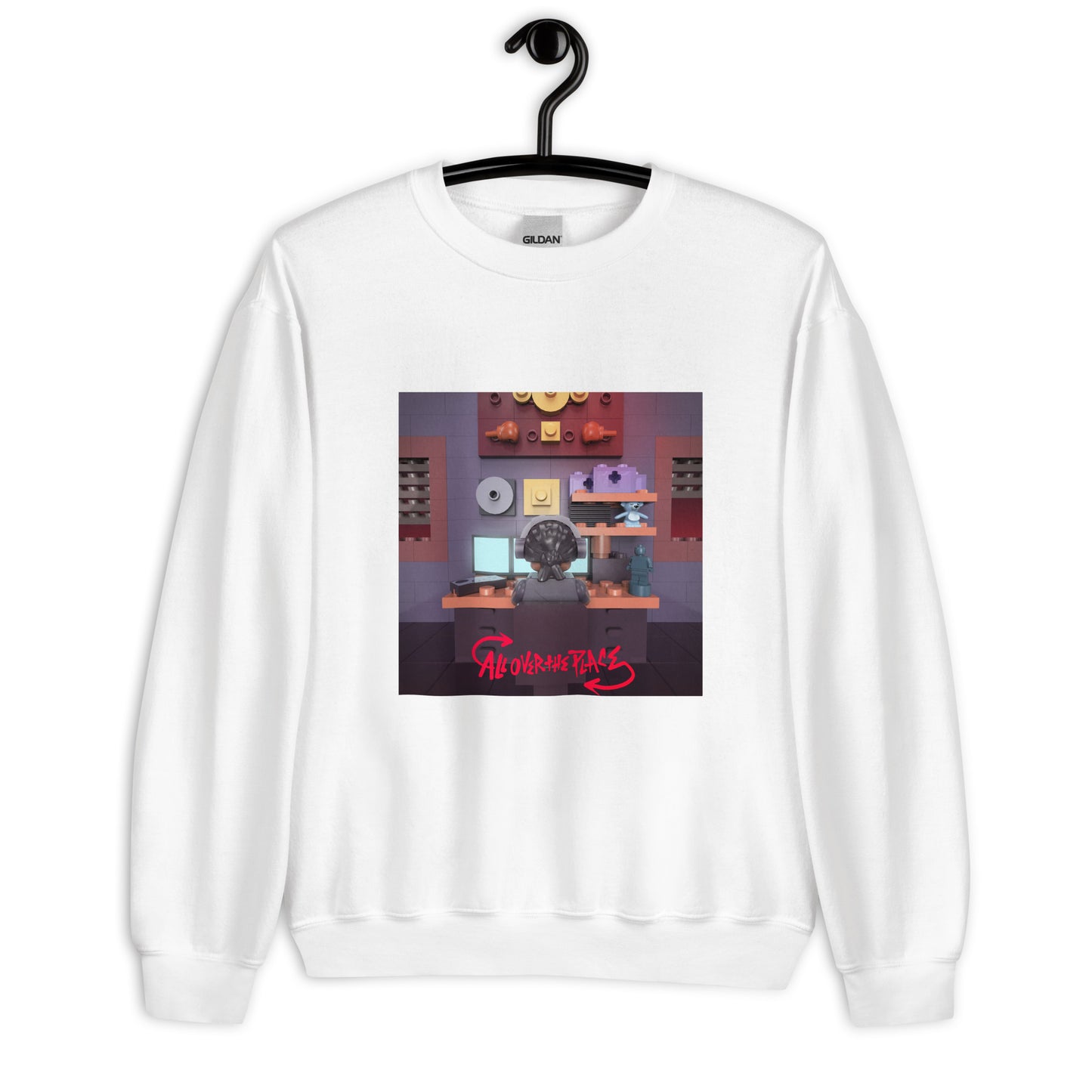 "KSI - All Over The Place" Lego Parody Sweatshirt