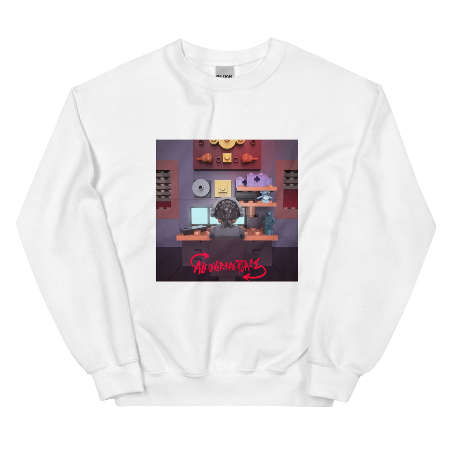 "KSI - All Over The Place" Lego Parody Sweatshirt