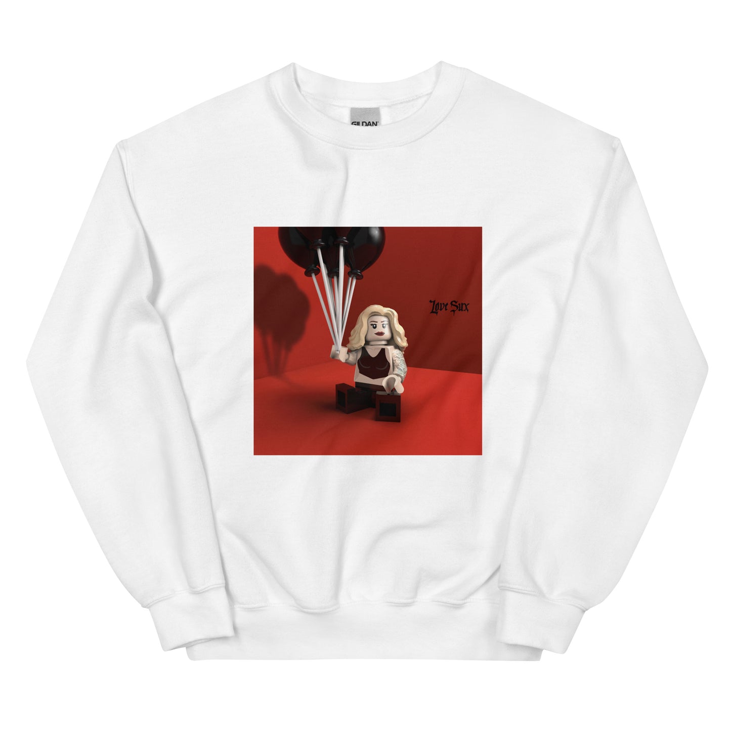 "Avril Lavigne - Love Sux" Lego Parody Sweatshirt