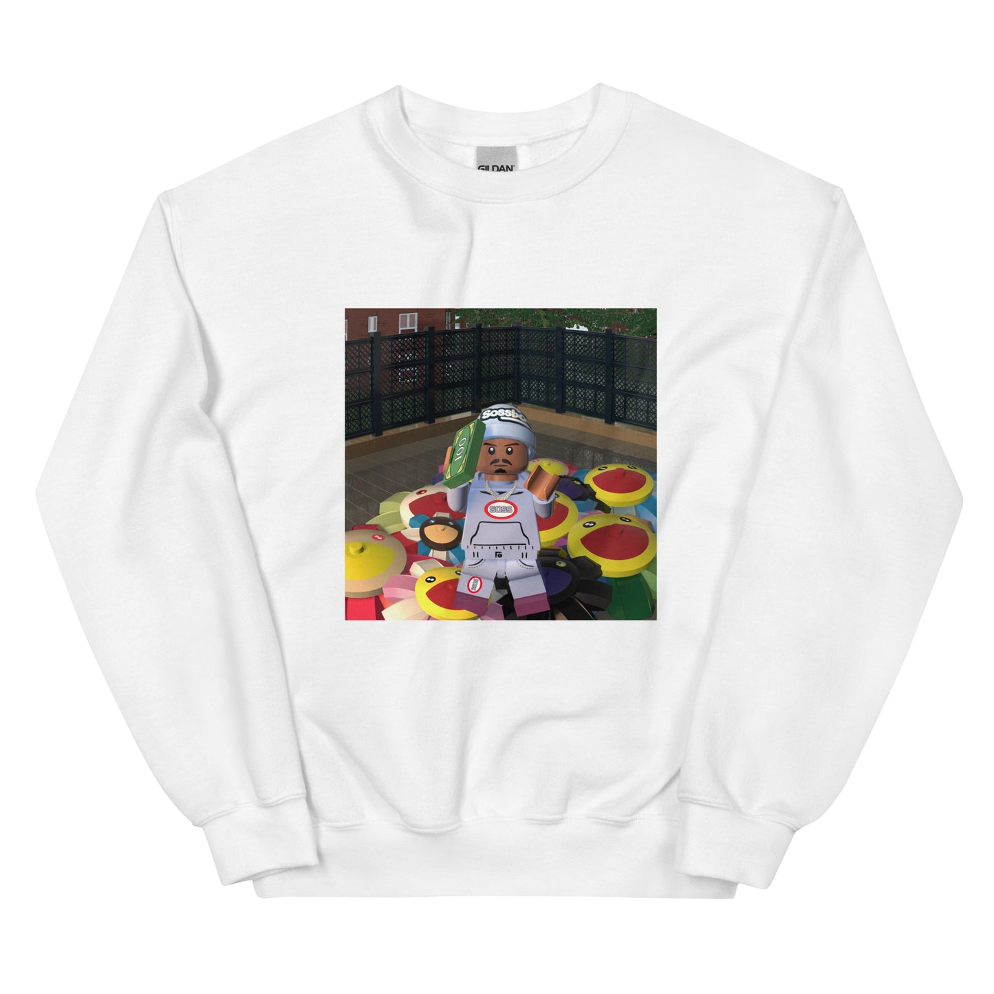 "Pi'erre Bourne - The Life of Pi'erre 5" Lego Parody Sweatshirt