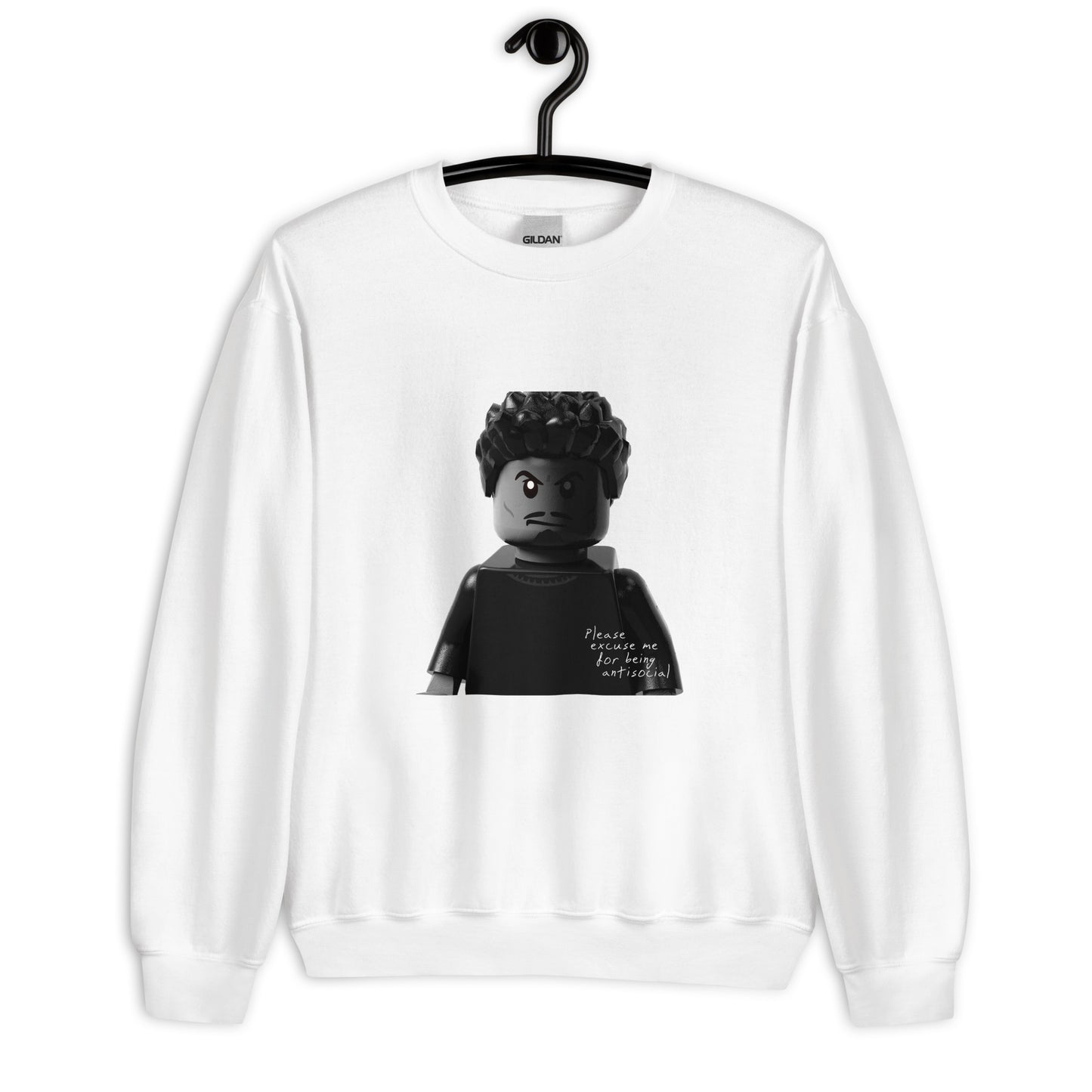 "Roddy Ricch - Please Excuse Me for Being Antisocial" Lego Parody Sweatshirt