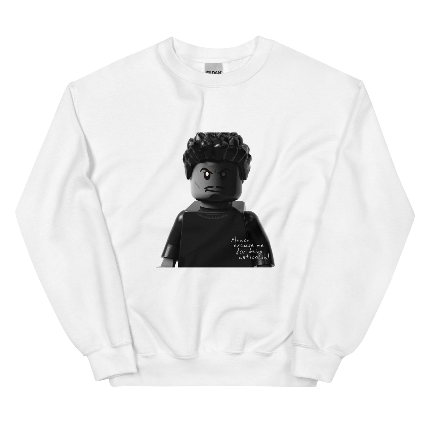 "Roddy Ricch - Please Excuse Me for Being Antisocial" Lego Parody Sweatshirt