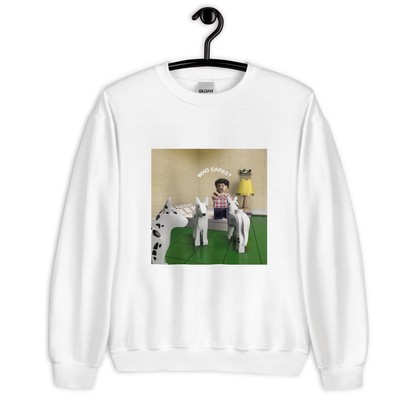 "Rex Orange County - Who Cares?" Lego Parody Sweatshirt