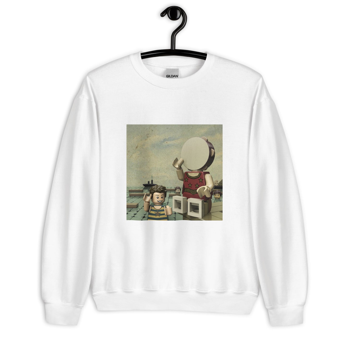 "Neutral Milk Hotel - In the Aeroplane Over the Sea" Lego Parody Sweatshirt