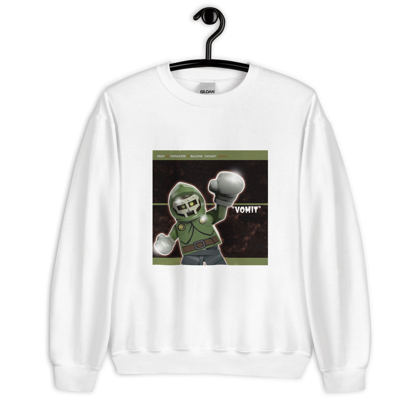 "MF DOOM & Parallel Thought - Vomit" Lego Parody Sweatshirt