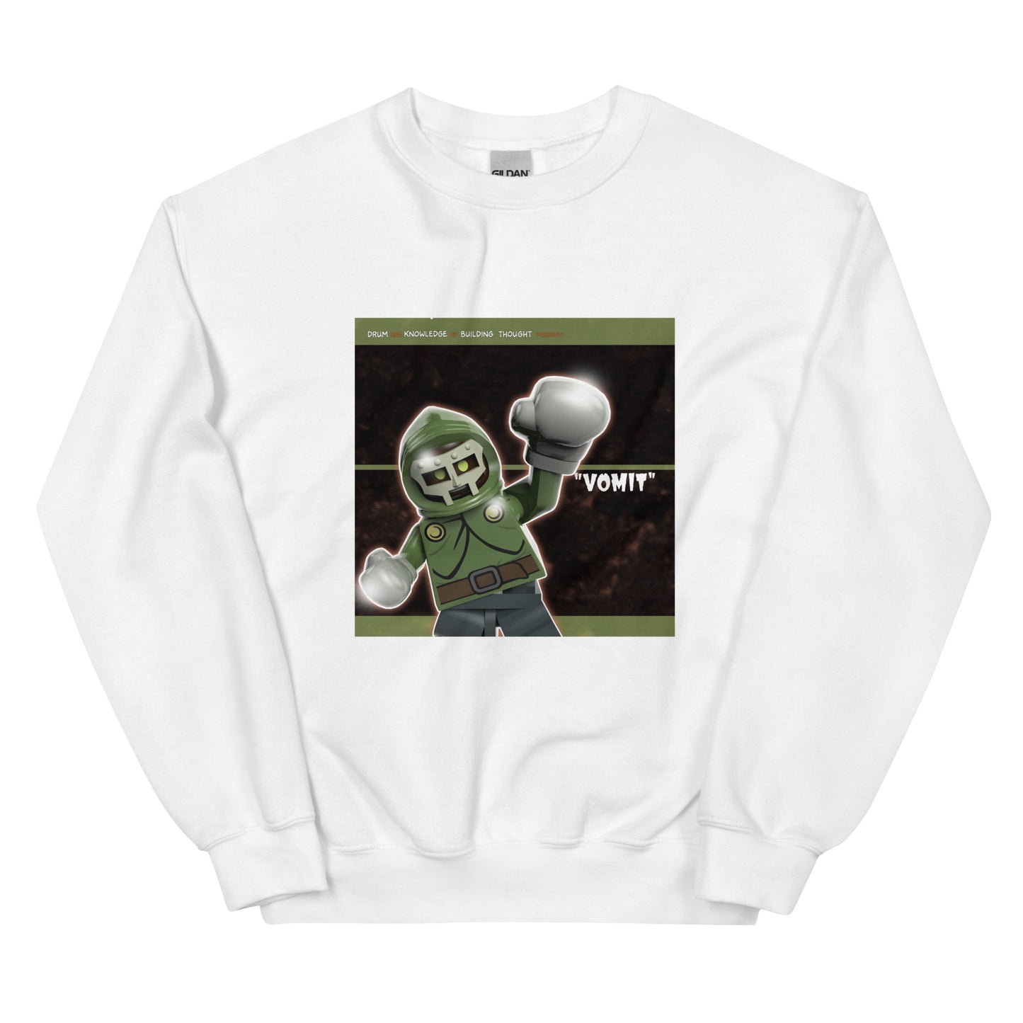 "MF DOOM & Parallel Thought - Vomit" Lego Parody Sweatshirt