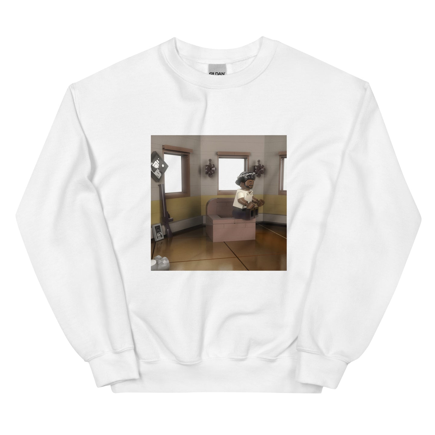 "Kendrick Lamar - Mr. Morale & the Big Steppers (Physical "Back" Cover)" Lego Parody Sweatshirt