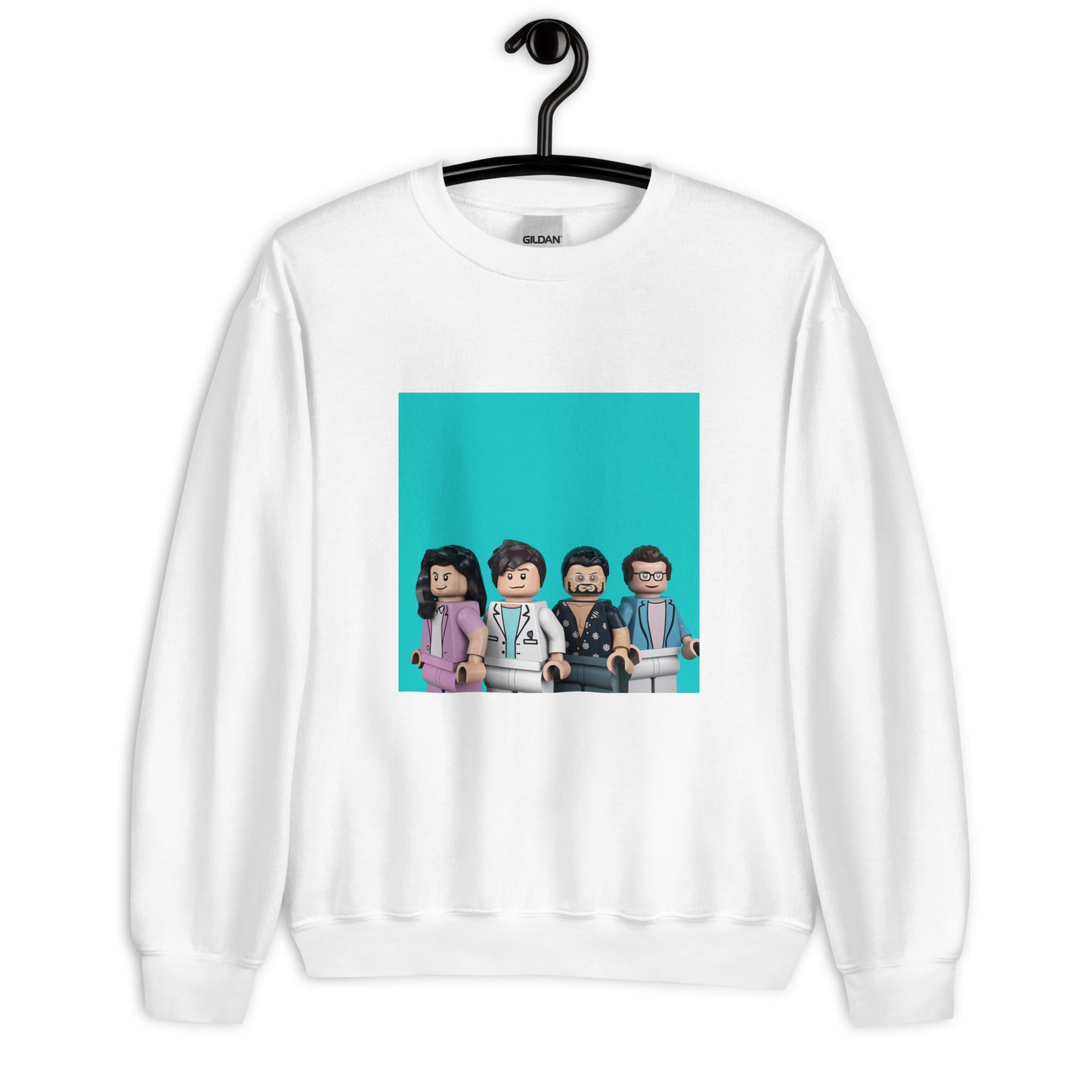 "Weezer - Weezer (Teal Album)" Lego Parody Sweatshirt