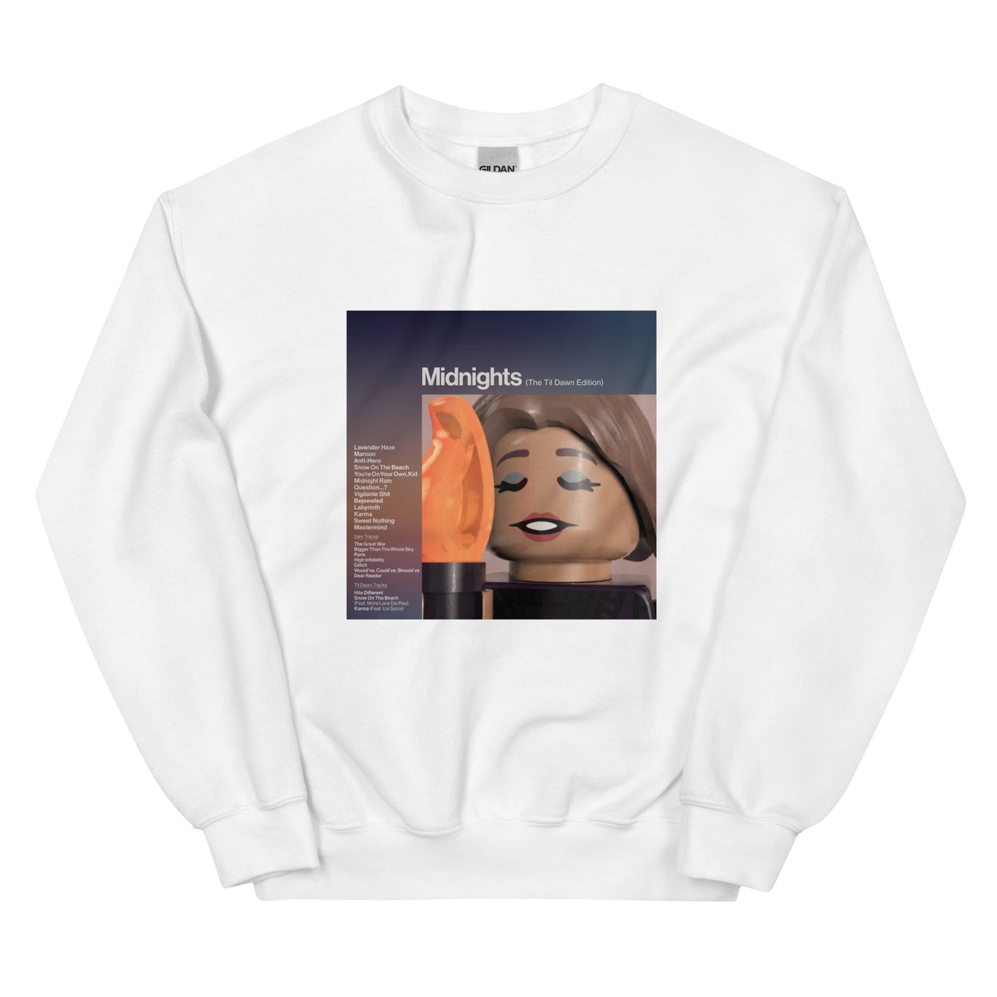 "Taylor Swift - Midnights (The Til Dawn Edition)" Lego Parody Sweatshirt