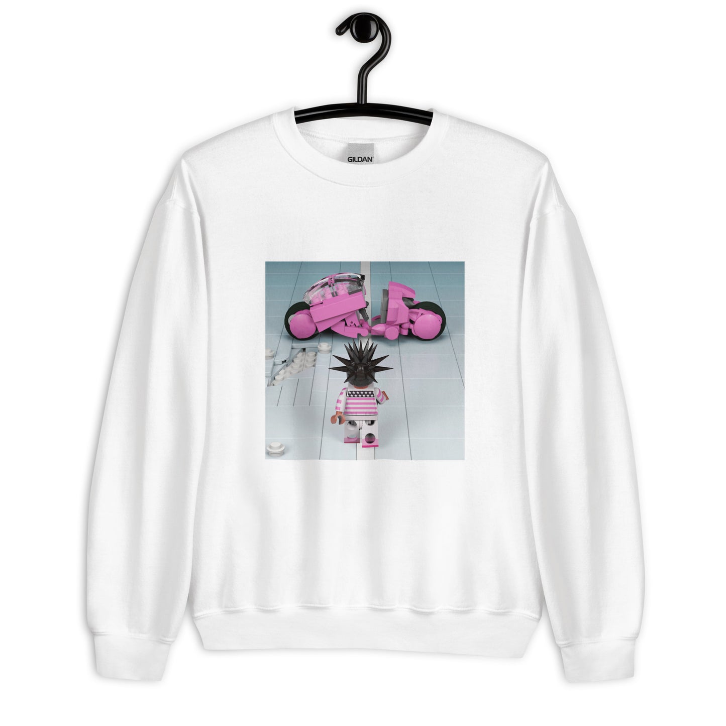 "Lil Uzi Vert - Pink Tape vs. Akira" Lego Parody Sweatshirt