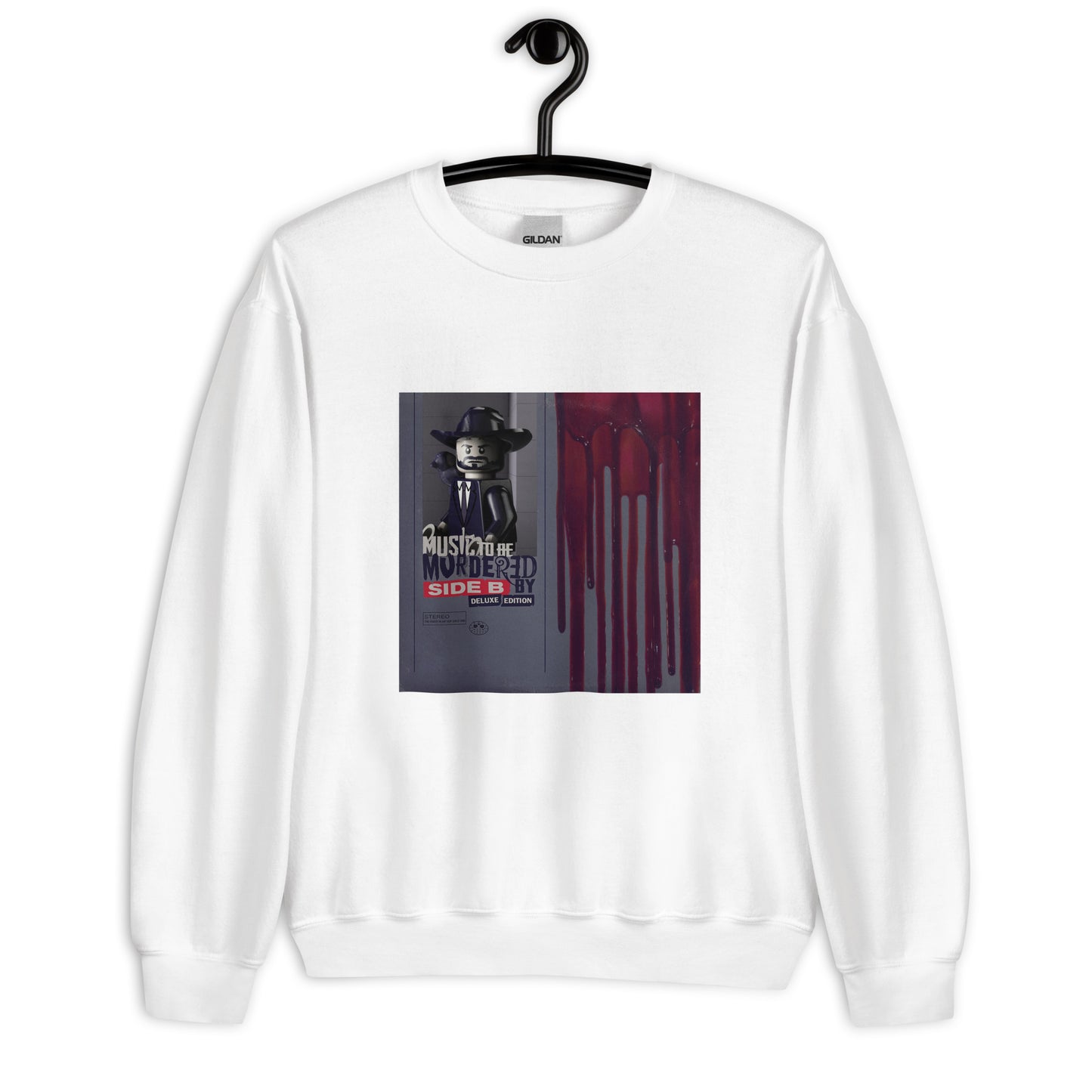 "Eminem - Music To Be Murdered By - Side B (Deluxe Edition)" Lego Parody Sweatshirt