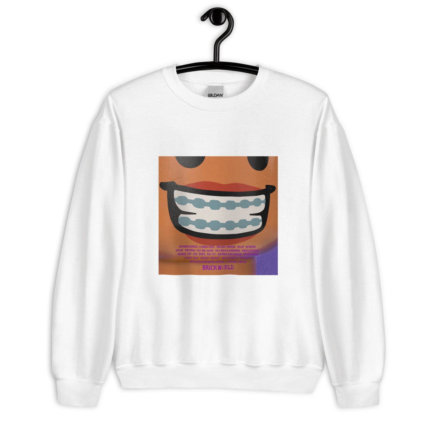 "Travis Scott - Astroworld (Physical “Back” Cover)" Lego Parody Sweatshirt