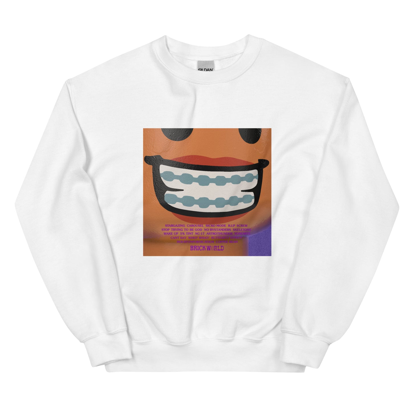 "Travis Scott - Astroworld (Physical “Back” Cover)" Lego Parody Sweatshirt