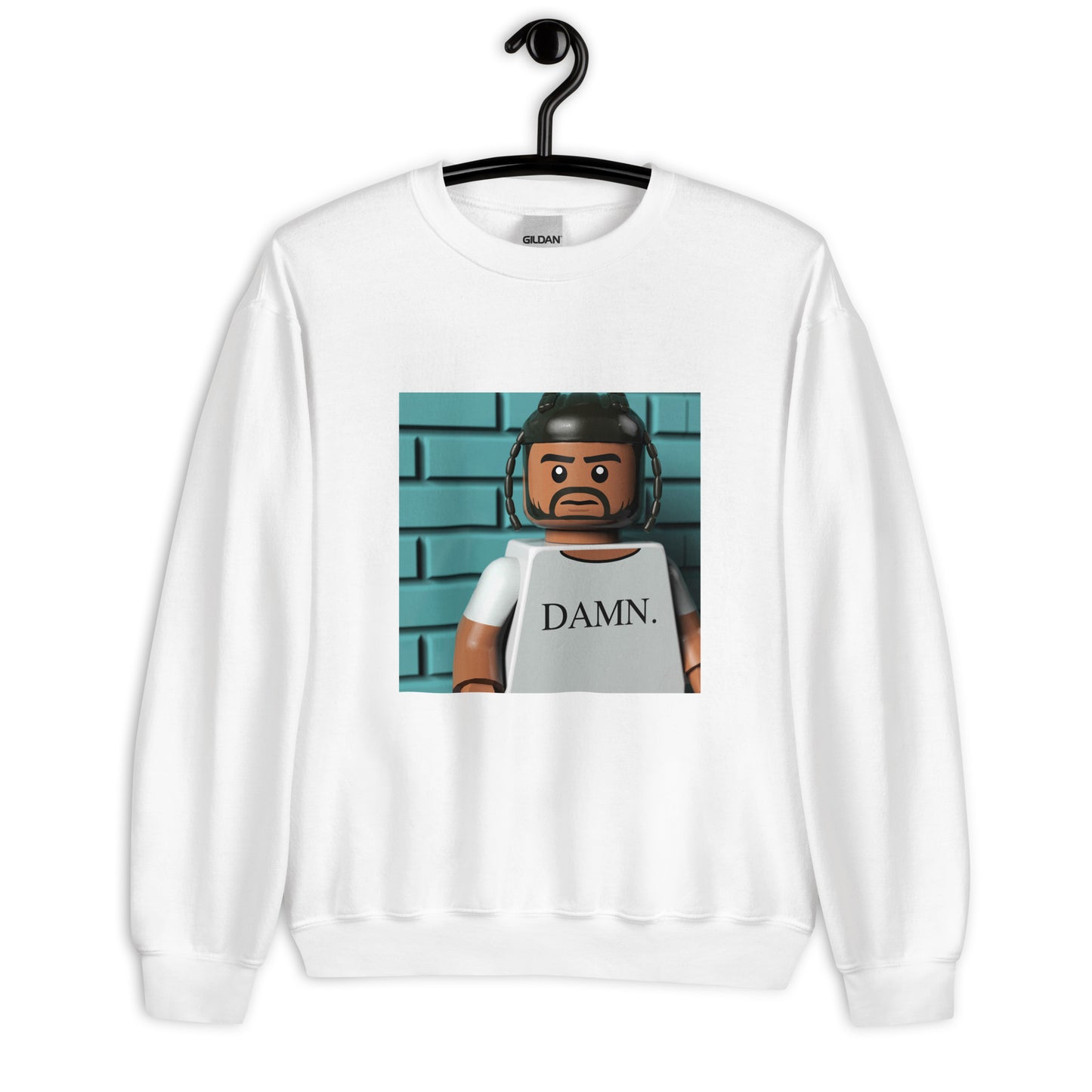 "Kendrick Lamar - DAMN. (Cover Shoot Outtake)" Lego Parody Sweatshirt