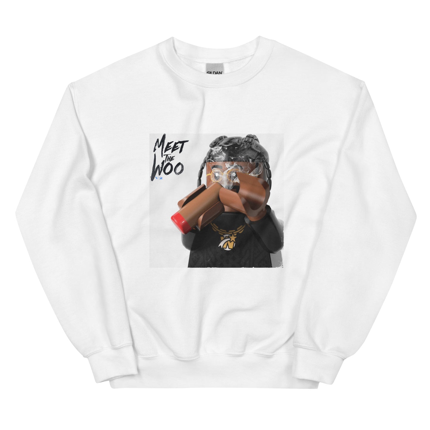 "Pop Smoke - Meet The Woo 2" Lego Parody Sweatshirt