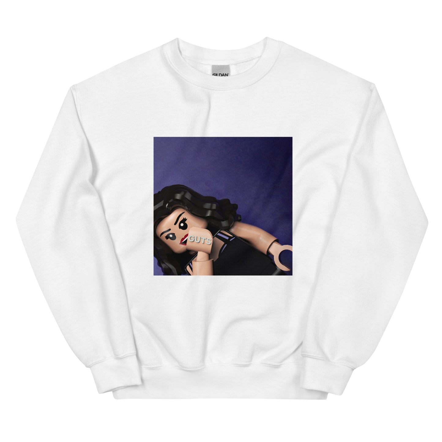 "Olivia Rodrigo - GUTS" Lego Parody Sweatshirt