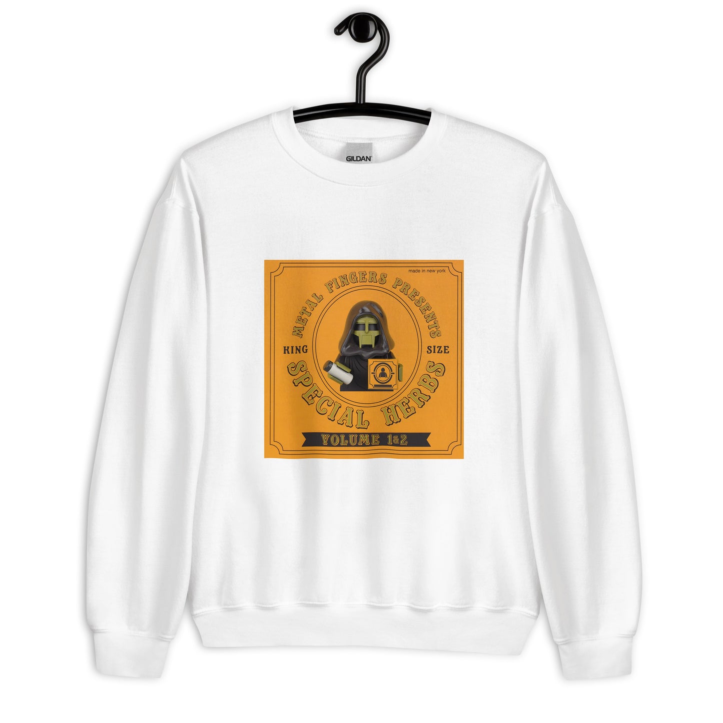 "MF DOOM - Metal Fingers Presents: Special Herbs, Vol. 1 & 2" Lego Parody Sweatshirt