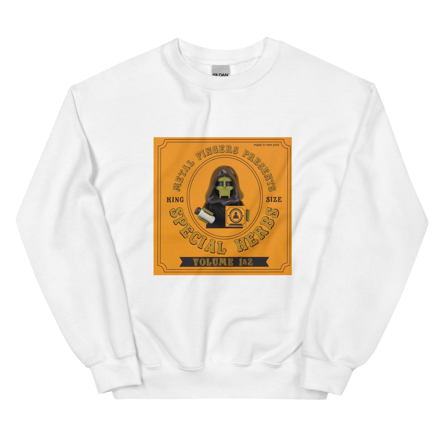 "MF DOOM - Metal Fingers Presents: Special Herbs, Vol. 1 & 2" Lego Parody Sweatshirt