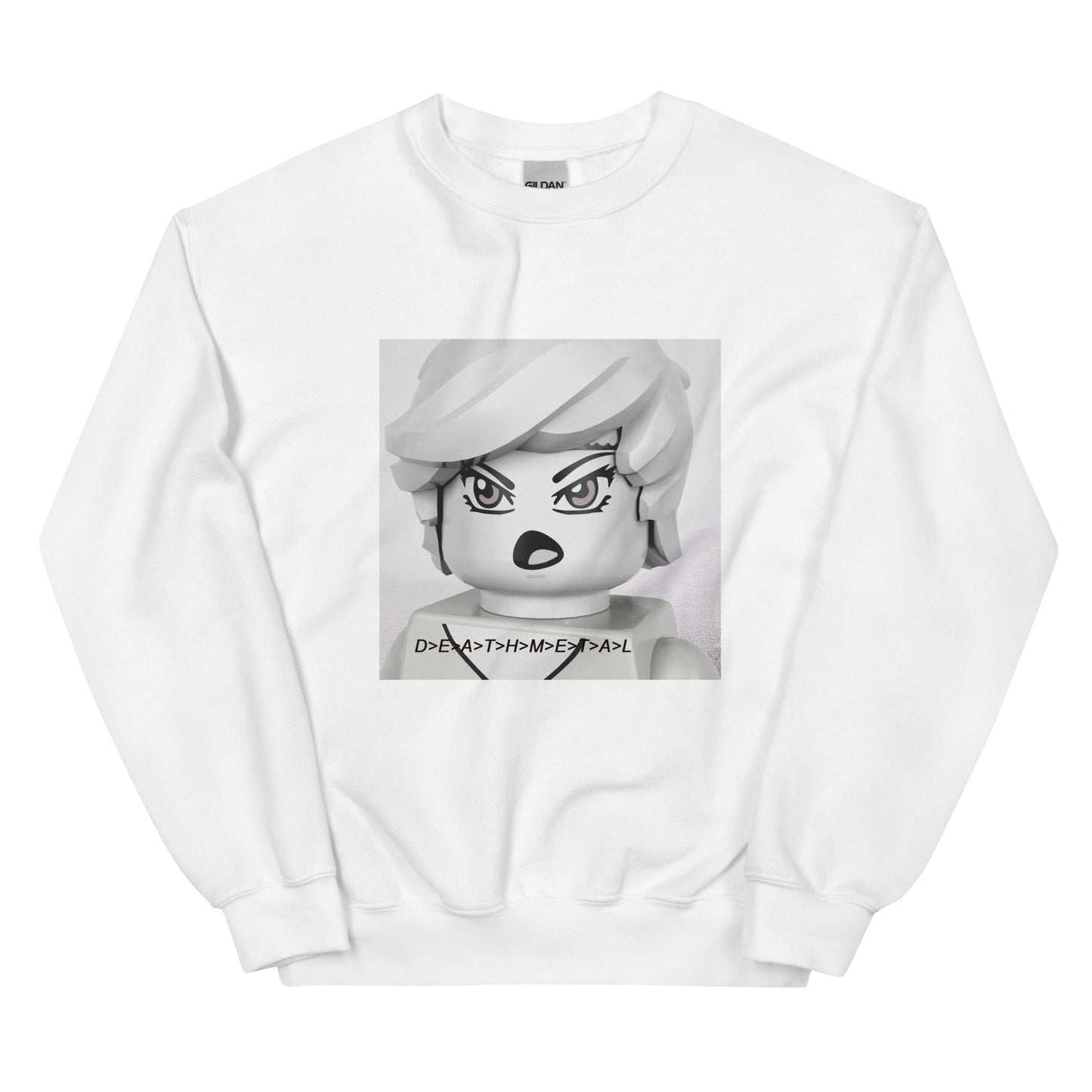 "Panchiko - D>E>A>T>H>M>E>T>A>L" Lego Parody Sweatshirt