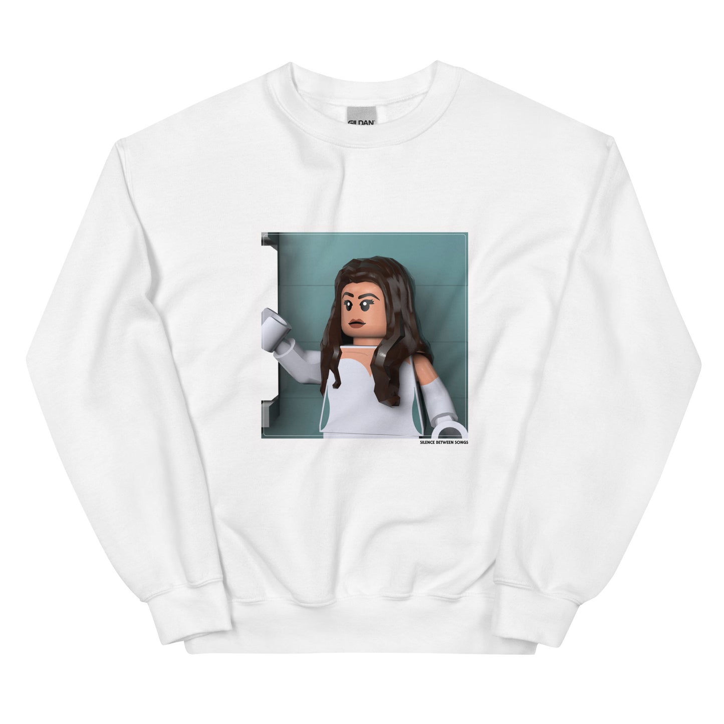 "Madison Beer - Silence Between Songs (Limited White Cover)" Lego Parody Sweatshirt