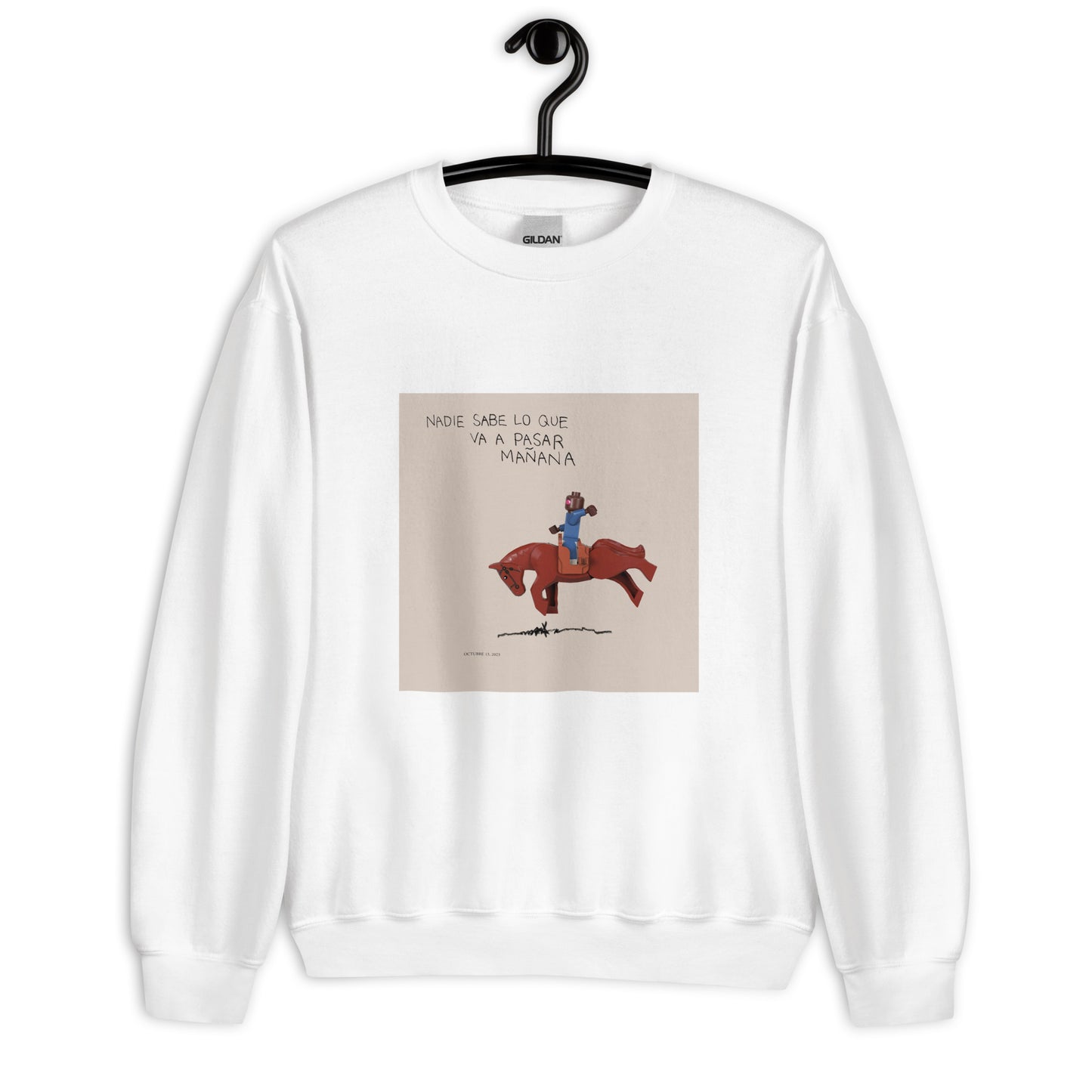 "Bad Bunny - Bad Bunny - nadie sabe lo que va a pasar mañana" Lego Parody Sweatshirt