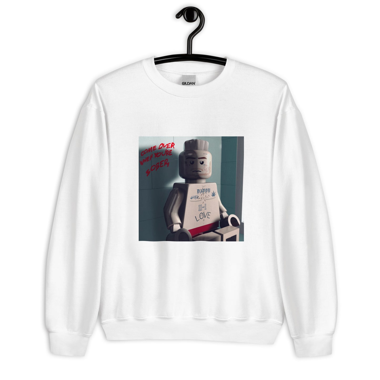 "Lil Peep - Come Over When You’re Sober, Pt. 2 (og version)" Lego Parody Sweatshirt