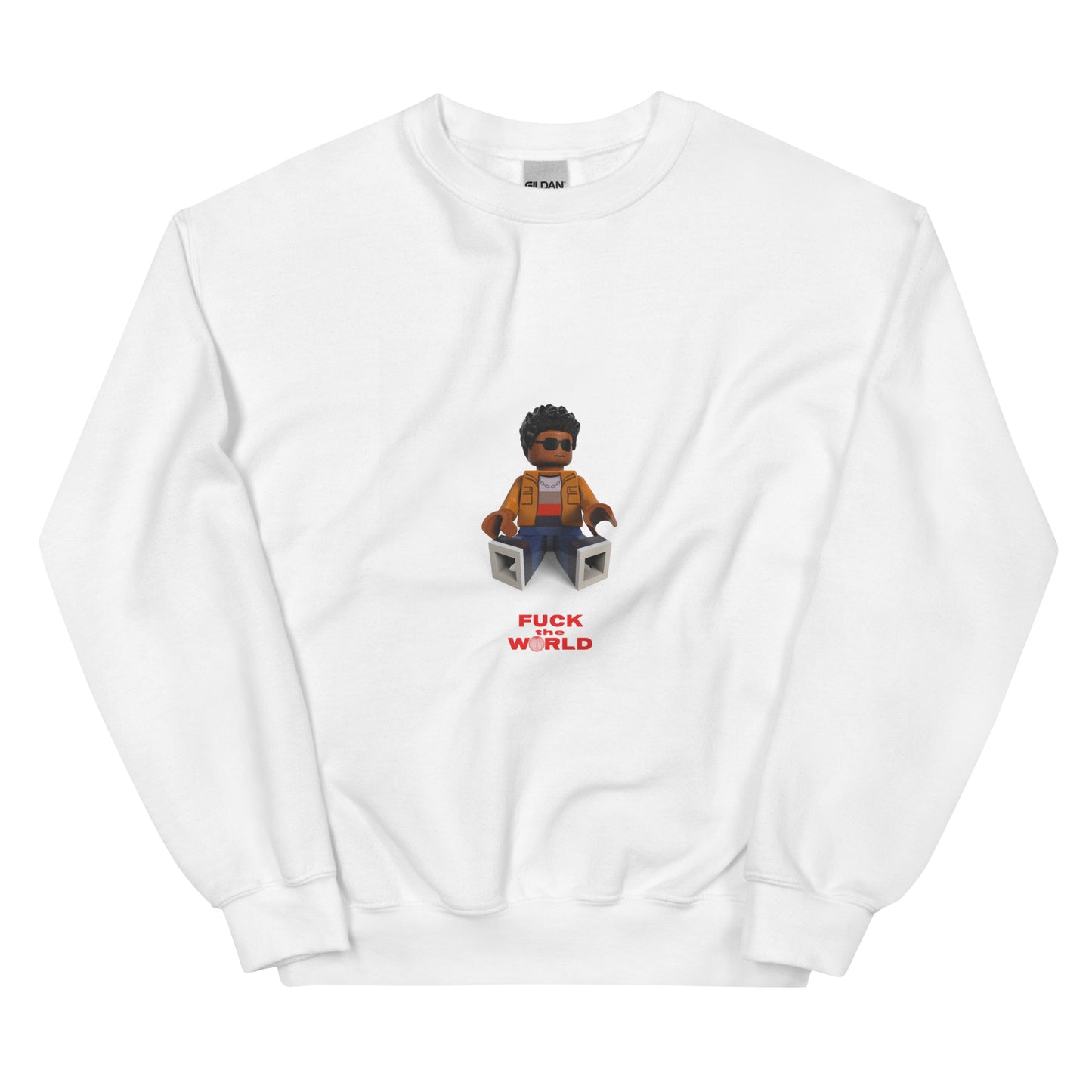 "Brent Faiyaz -  Fuck The World" Lego Parody Sweatshirt