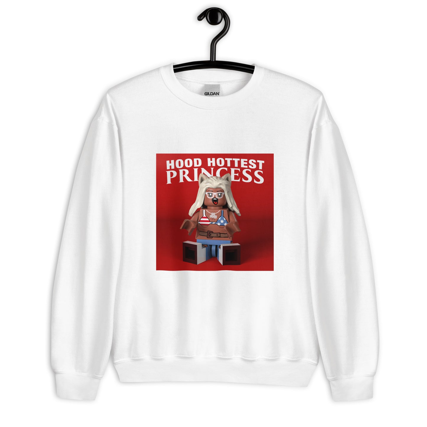 "Sexyy Red - Hood Hottest Princess" Lego Parody Sweatshirt