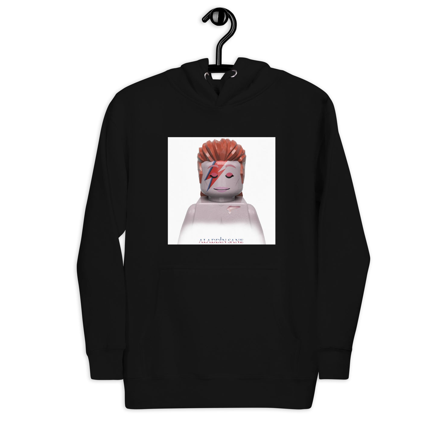 "David Bowie - Aladdin Sane" Lego Parody Hoodie