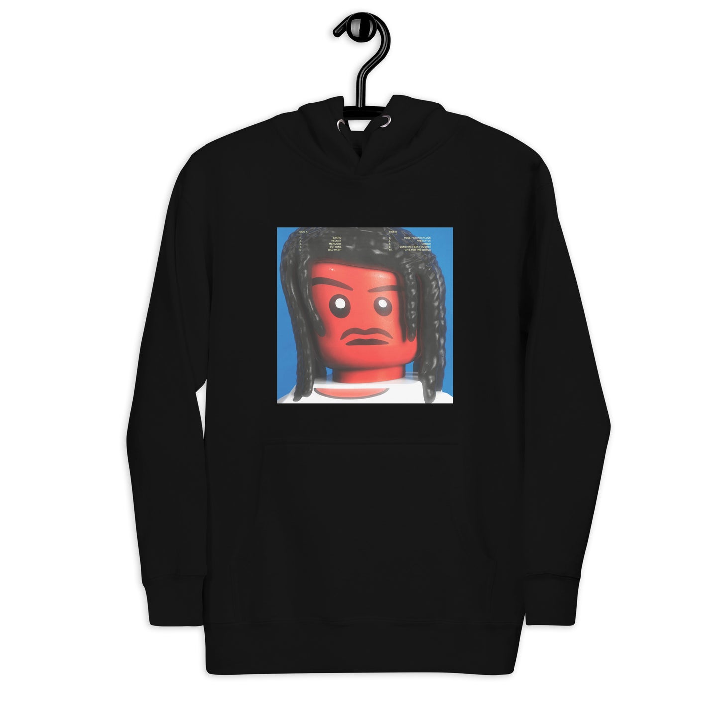 "Steve Lacy - Gemini Rights (Physical "Back" Cover" Lego Parody Hoodie