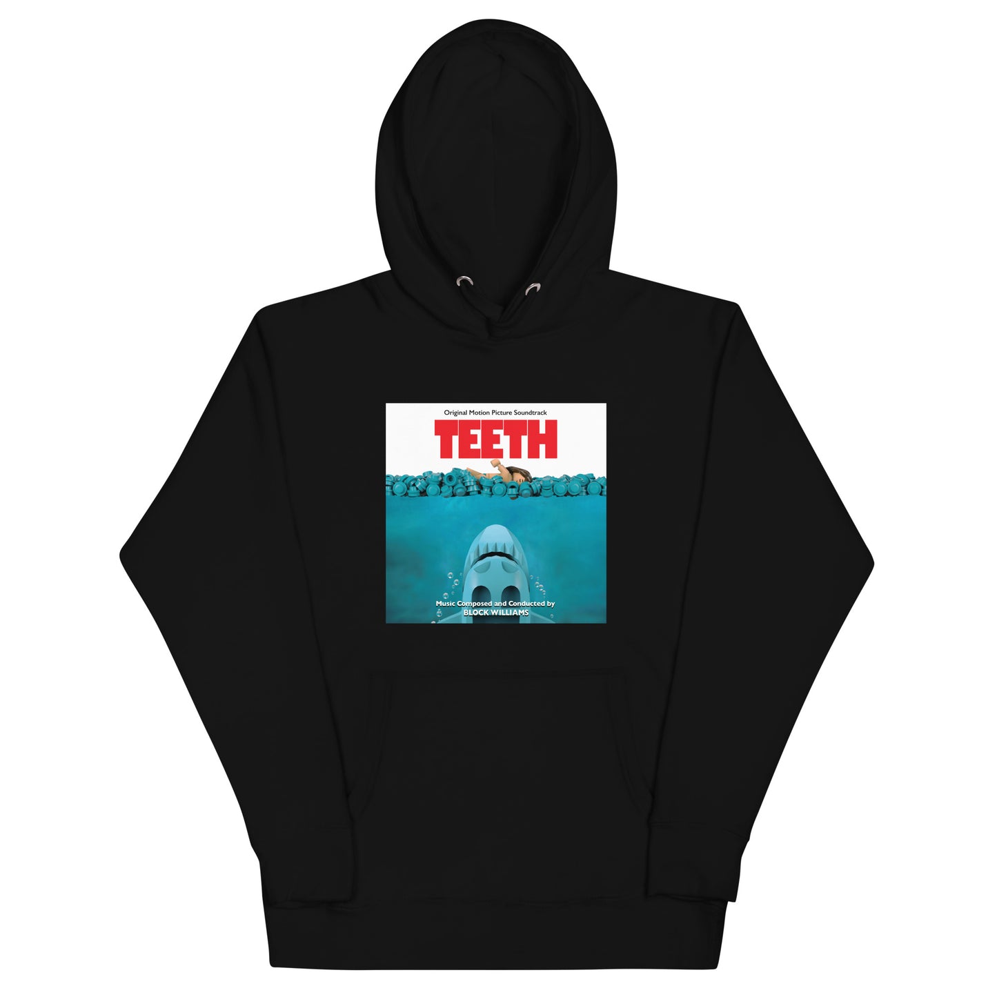 "Jaws: Original Motion Picture Soundtrack" Lego Parody Hoodie