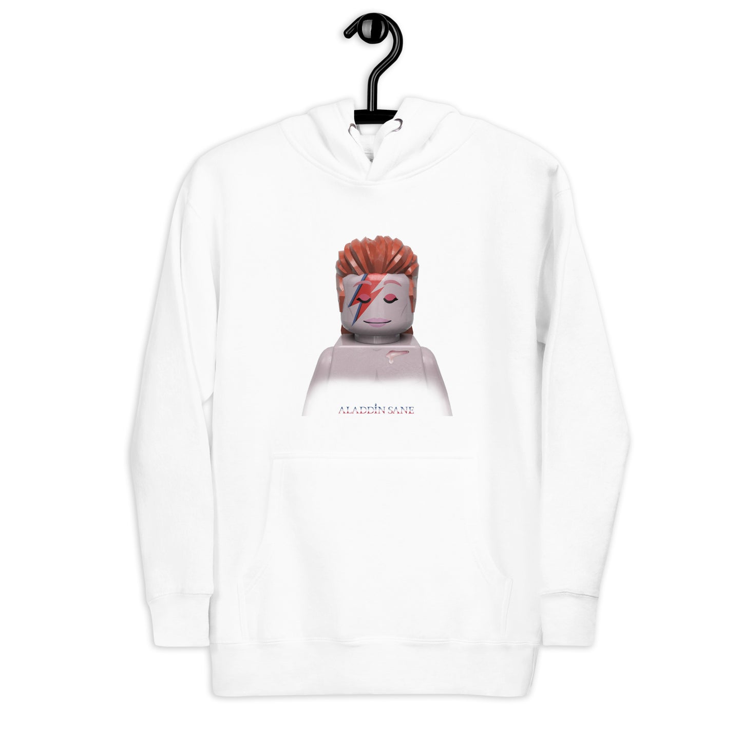 "David Bowie - Aladdin Sane" Lego Parody Hoodie