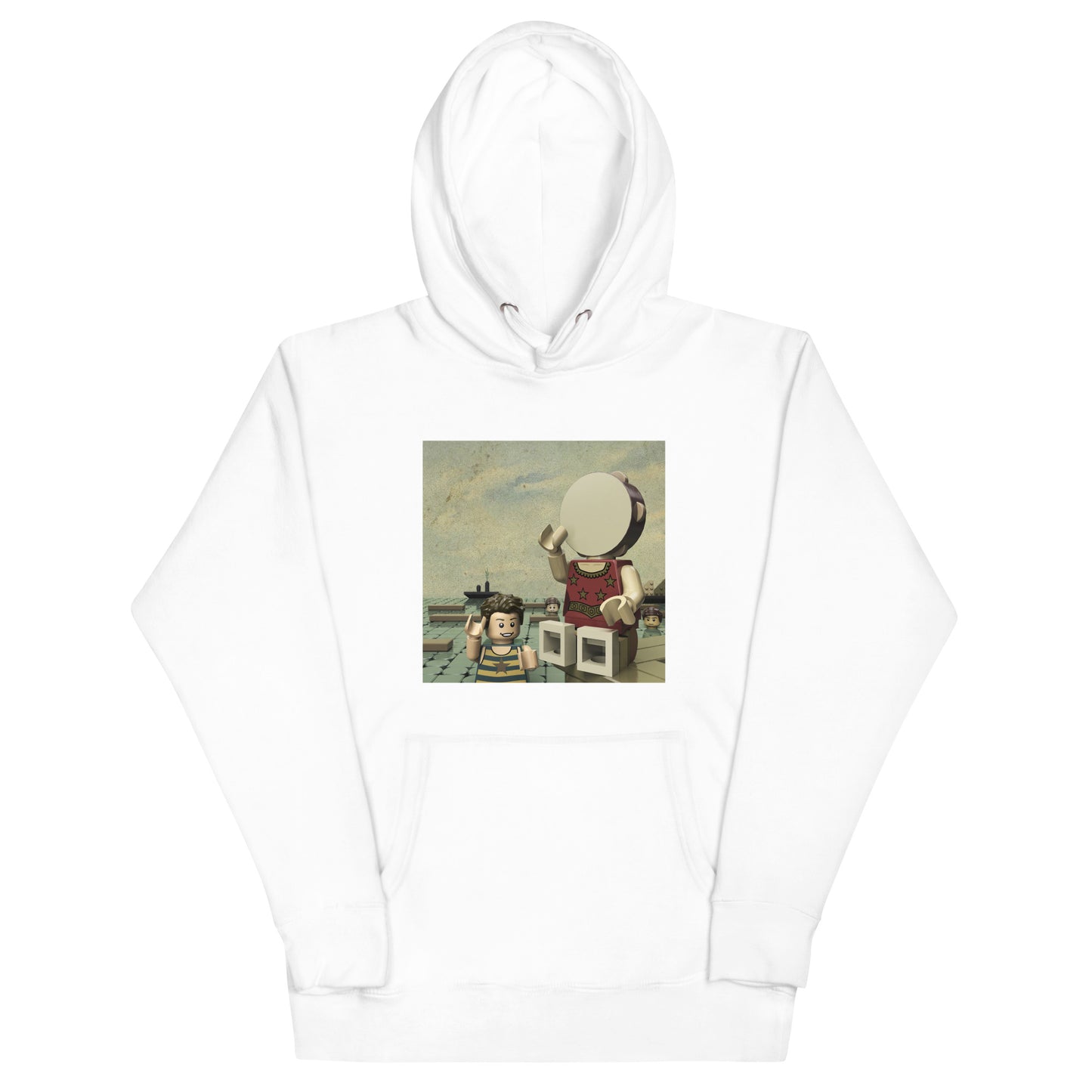 "Neutral Milk Hotel - In the Aeroplane Over the Sea" Lego Parody Hoodie