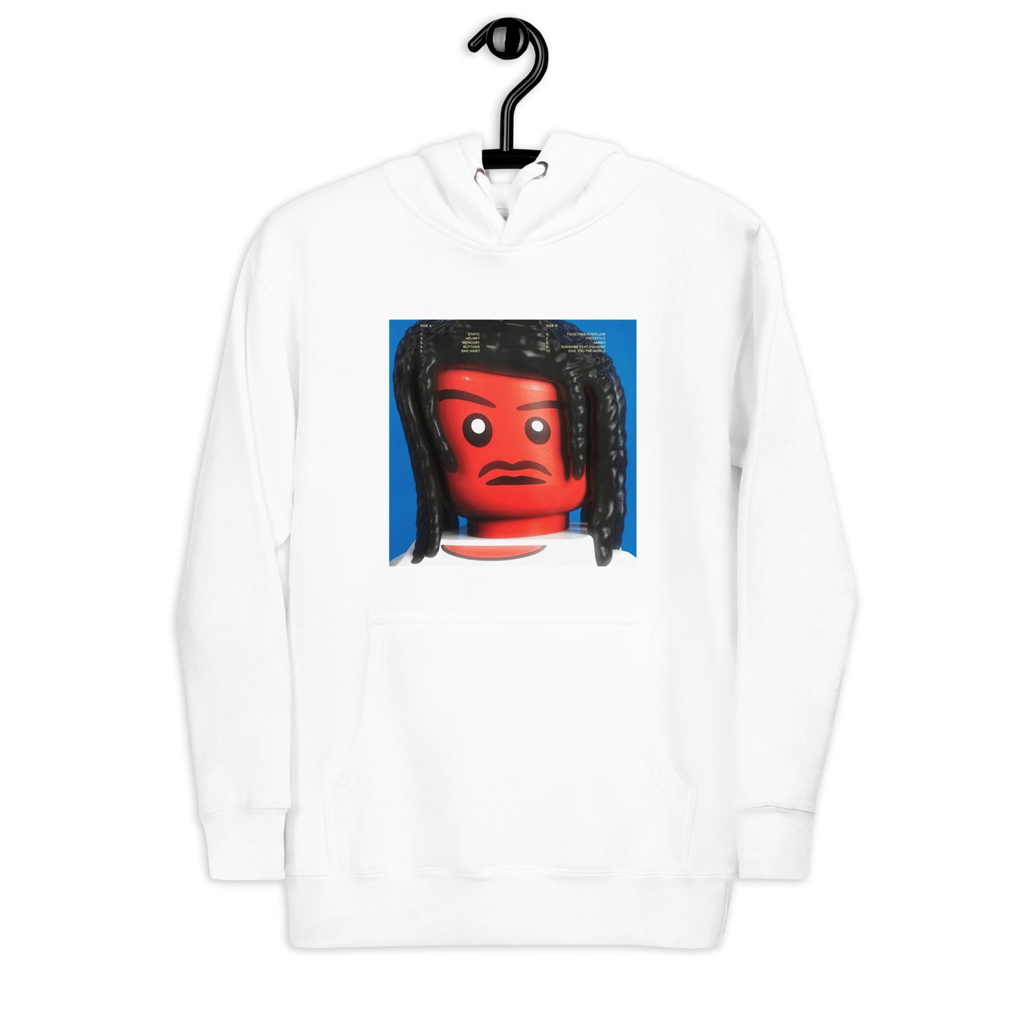 "Steve Lacy - Gemini Rights (Physical "Back" Cover" Lego Parody Hoodie