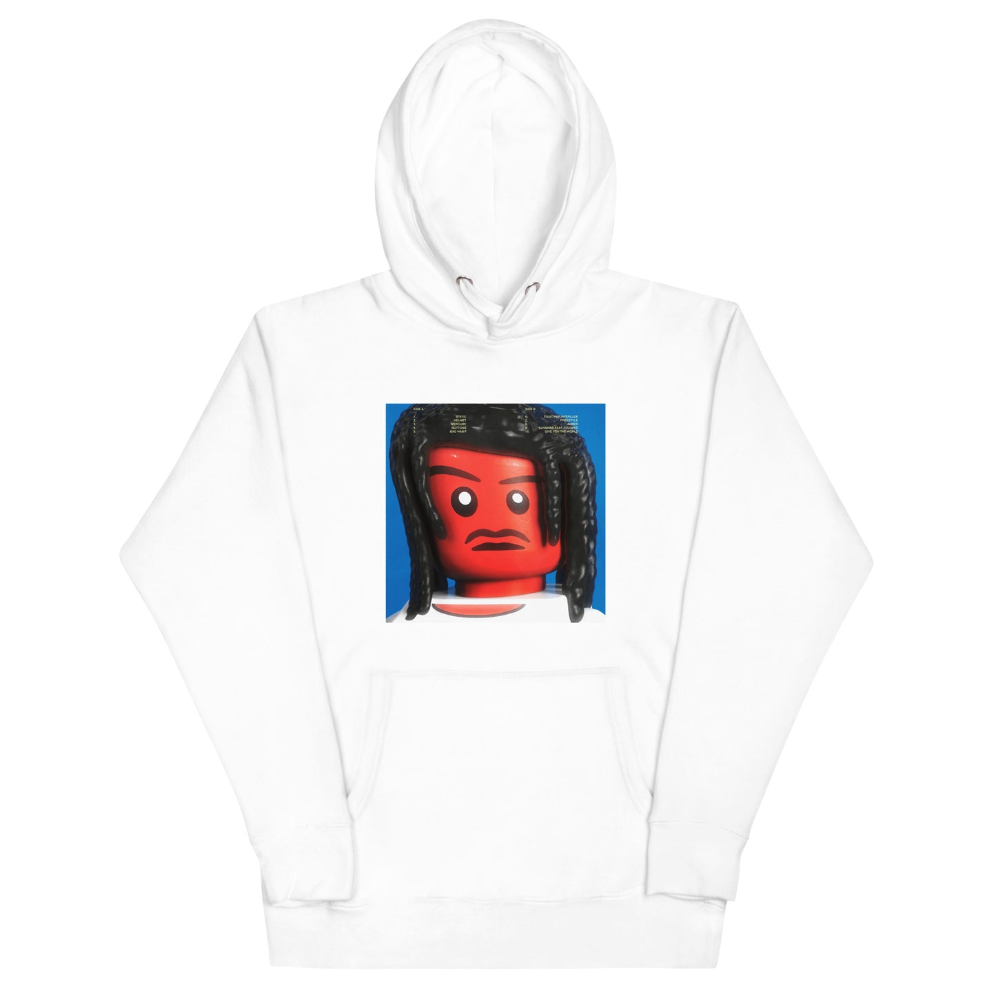 "Steve Lacy - Gemini Rights (Physical "Back" Cover" Lego Parody Hoodie