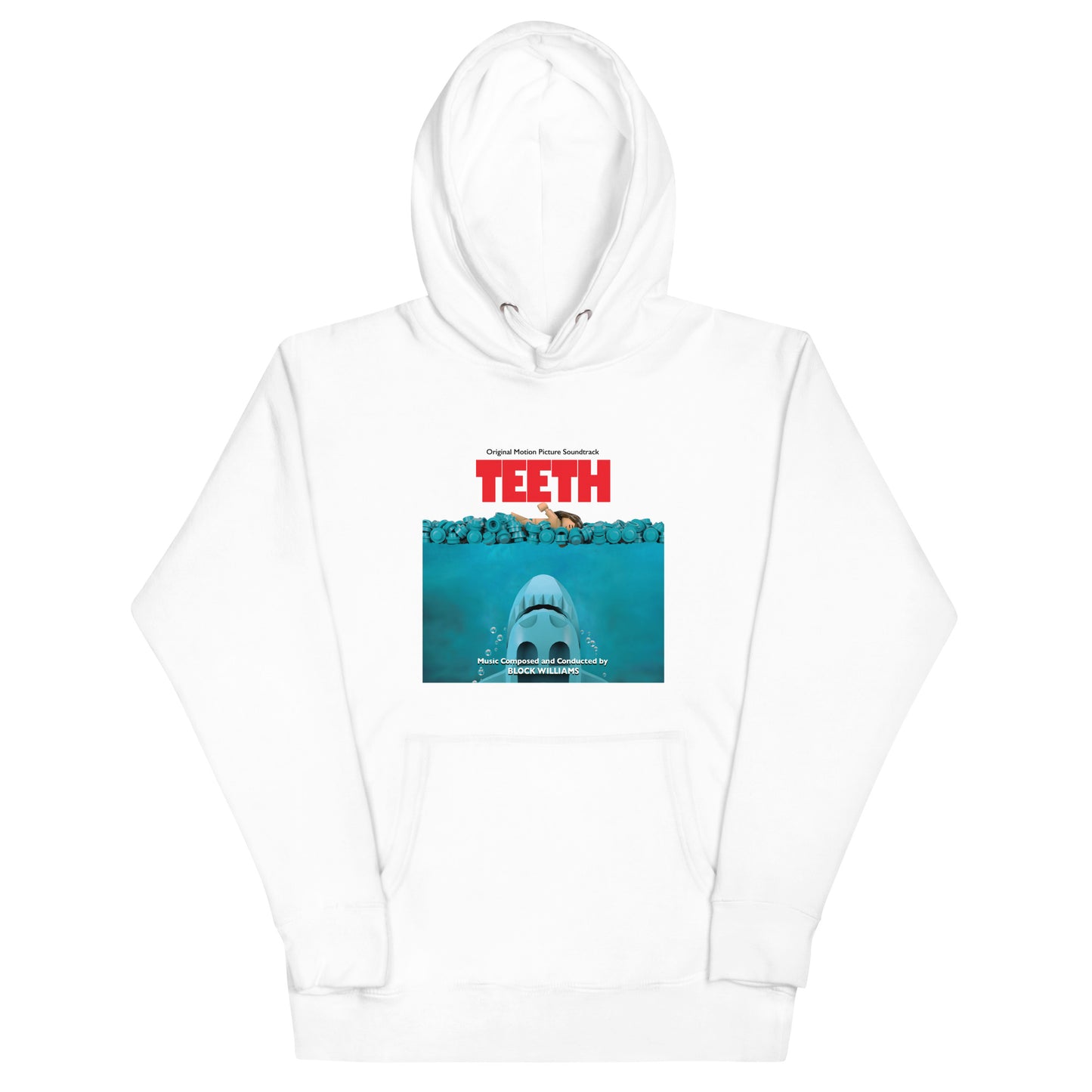 "Jaws: Original Motion Picture Soundtrack" Lego Parody Hoodie