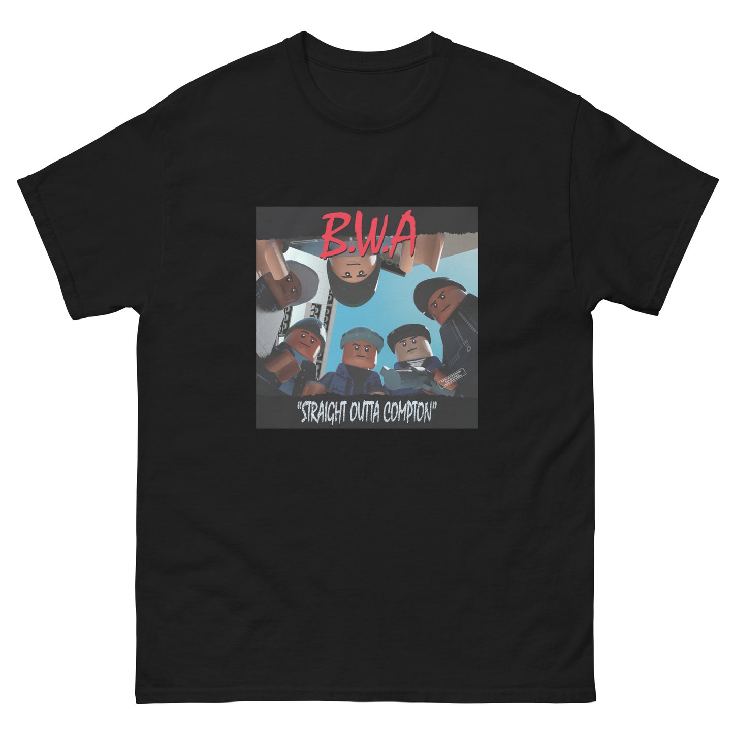 "N.W.A. - Straight Outta Compton" Lego Parody Tshirt