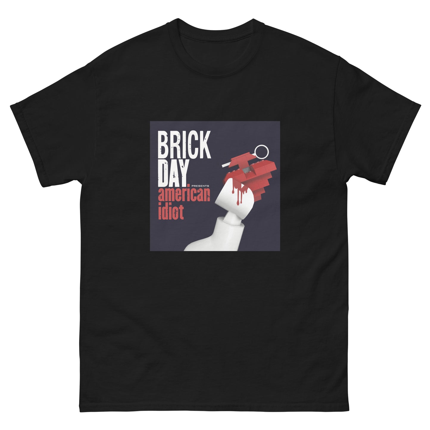 "Green Day - American Idiot" Lego Parody Tshirt