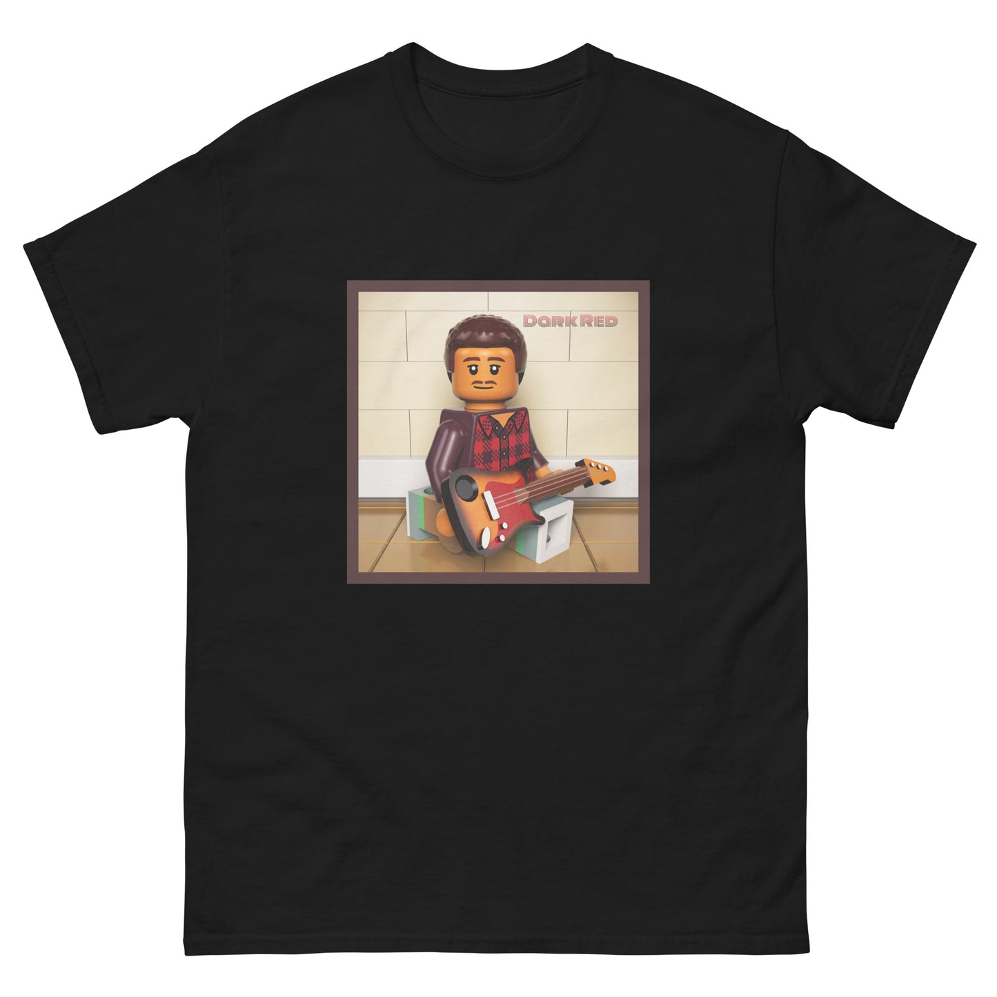 "Steve Lacy - Dark Red" Lego Parody Tshirt