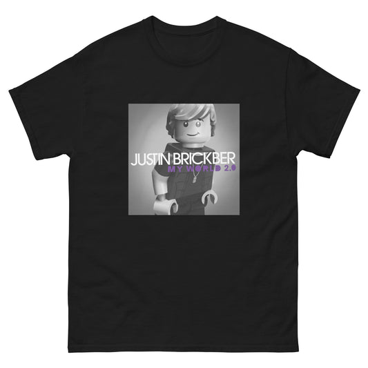 "Justin Bieber - My World 2.0" Lego Parody Tshirt