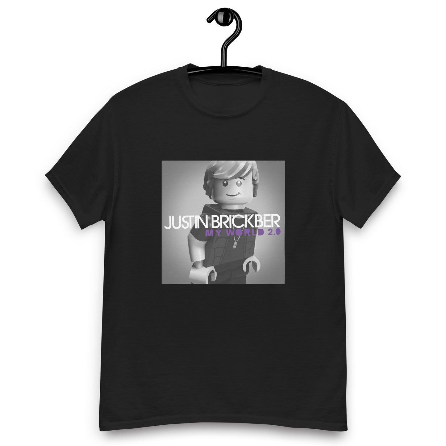 "Justin Bieber - My World 2.0" Lego Parody Tshirt