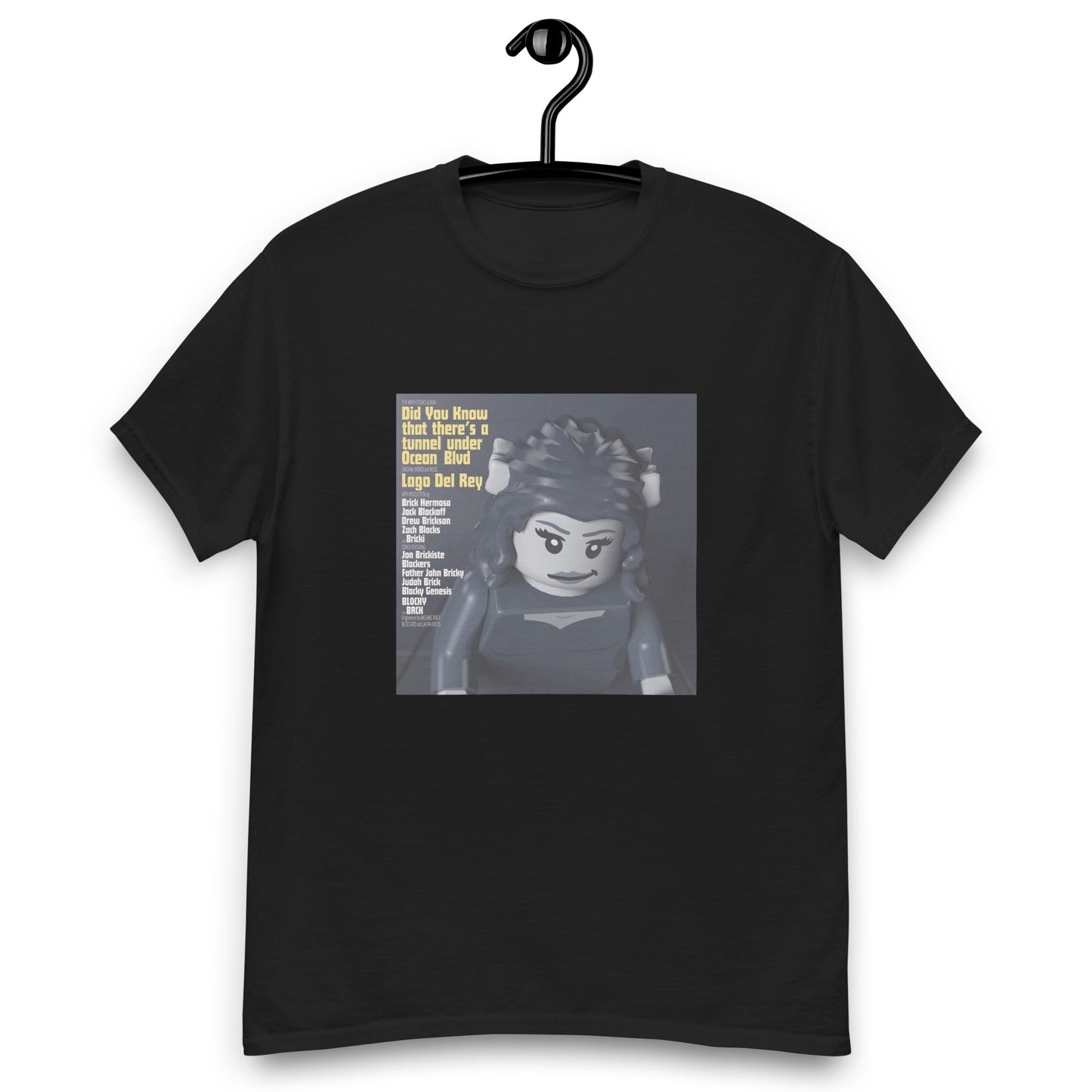 "Lana Del Rey - Did You Know That There's a Tunnel Under Ocean Blvd" Lego Parody Tshirt