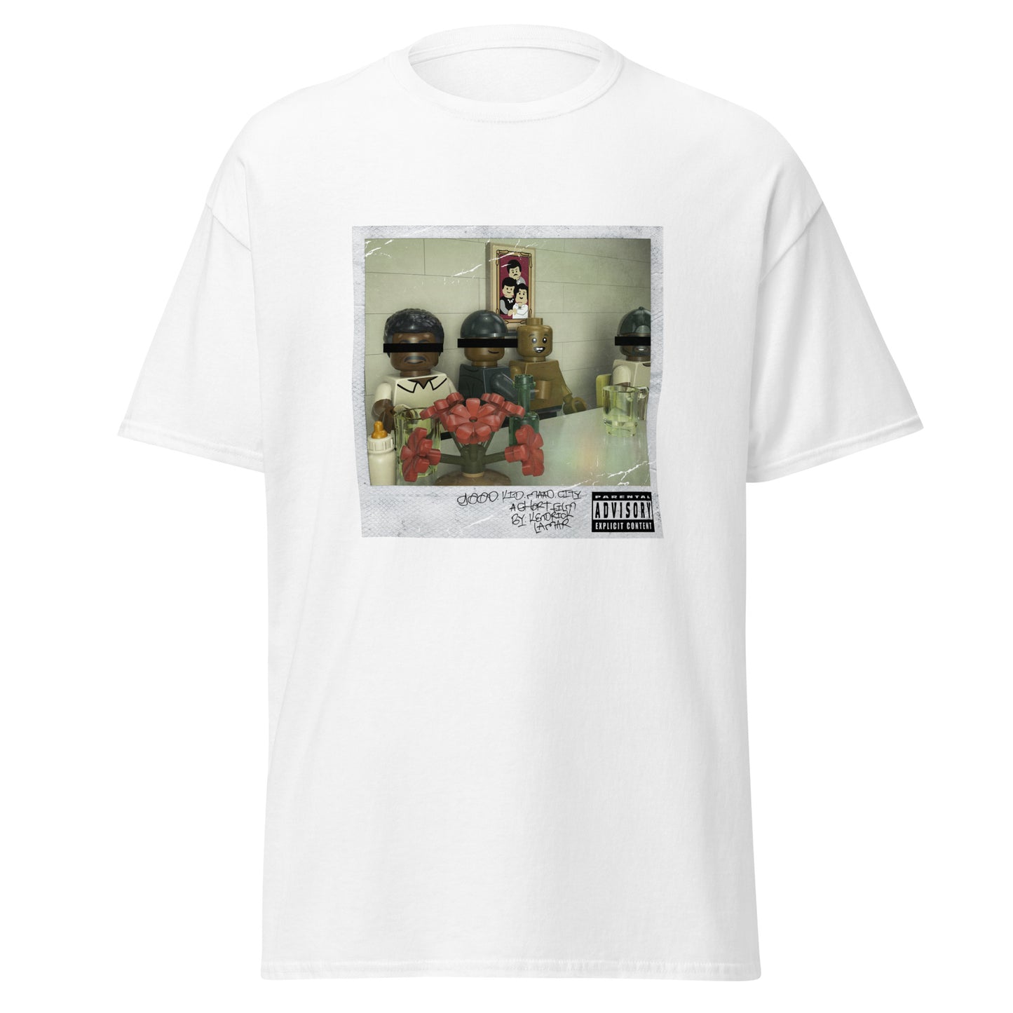 "Kendrick Lamar - good kid, m.A.A.d city (Deluxe)" Lego Parody Tshirt