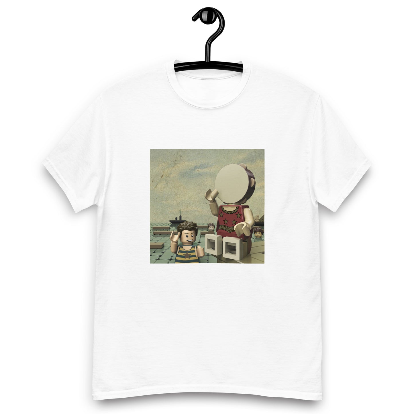 "Neutral Milk Hotel - In the Aeroplane Over the Sea" Lego Parody Tshirt