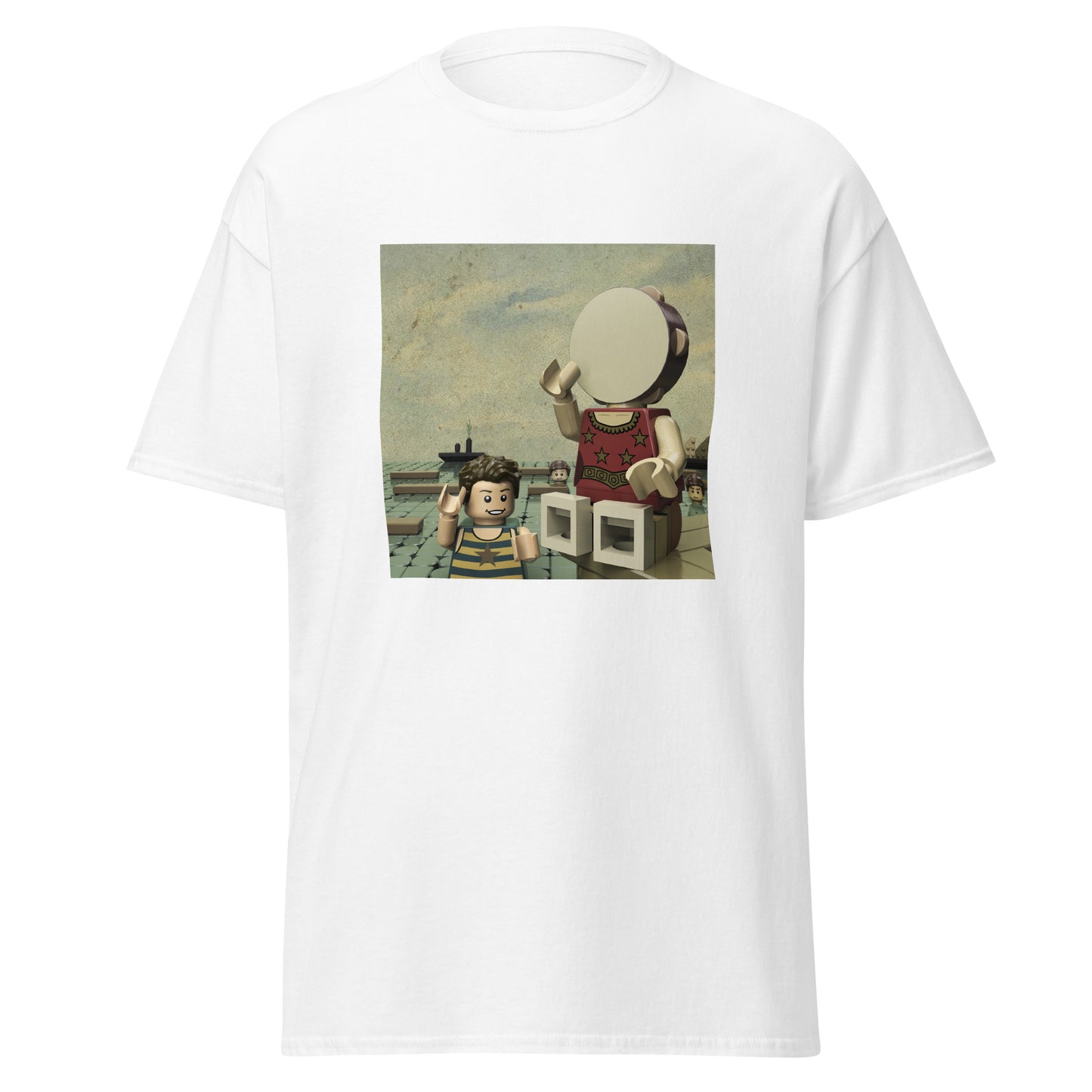 "Neutral Milk Hotel - In the Aeroplane Over the Sea" Lego Parody Tshirt