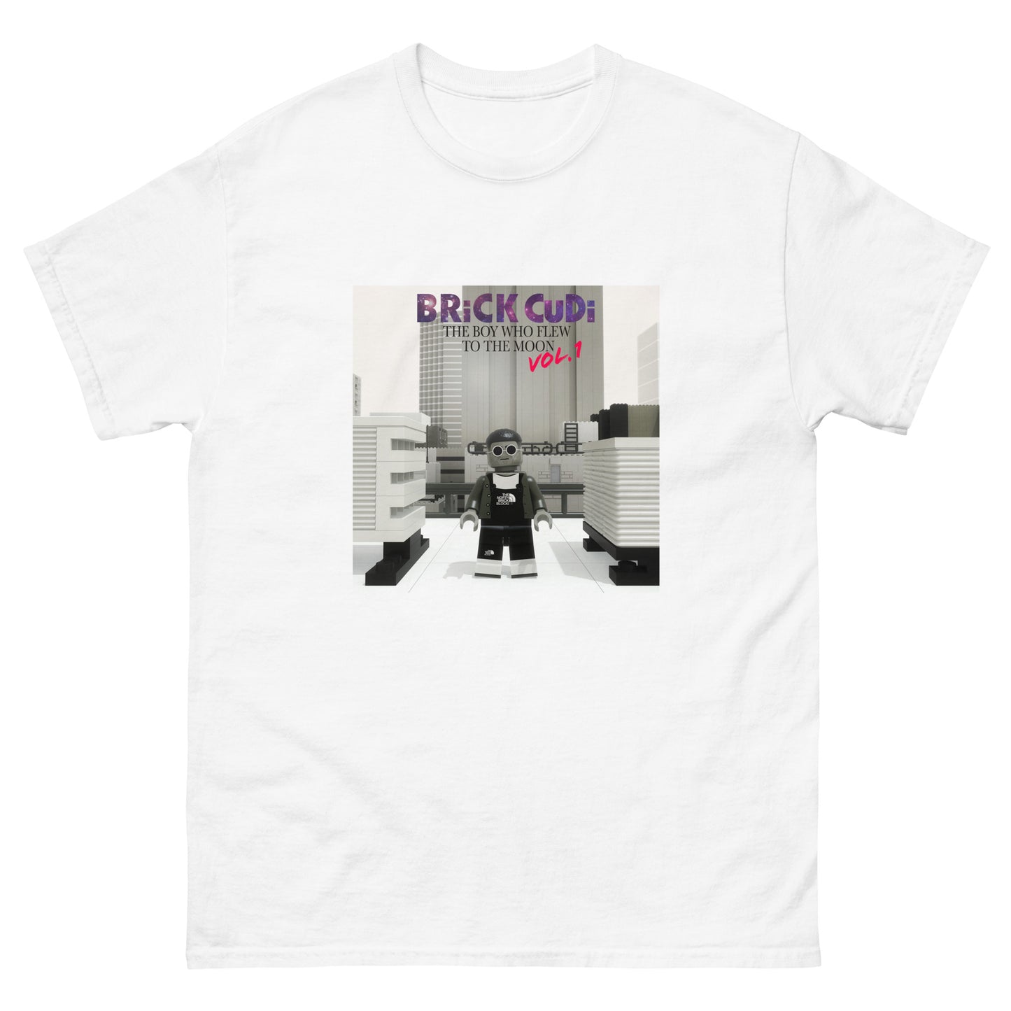 "Kid Cudi - The Boy Who Flew to the Moon, Vol. 1" Lego Parody Tshirt