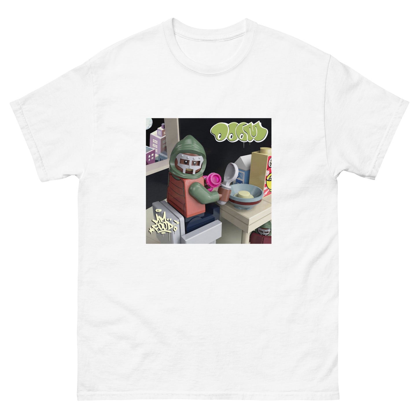 "MF DOOM - Mm..Food" Lego Parody Tshirt