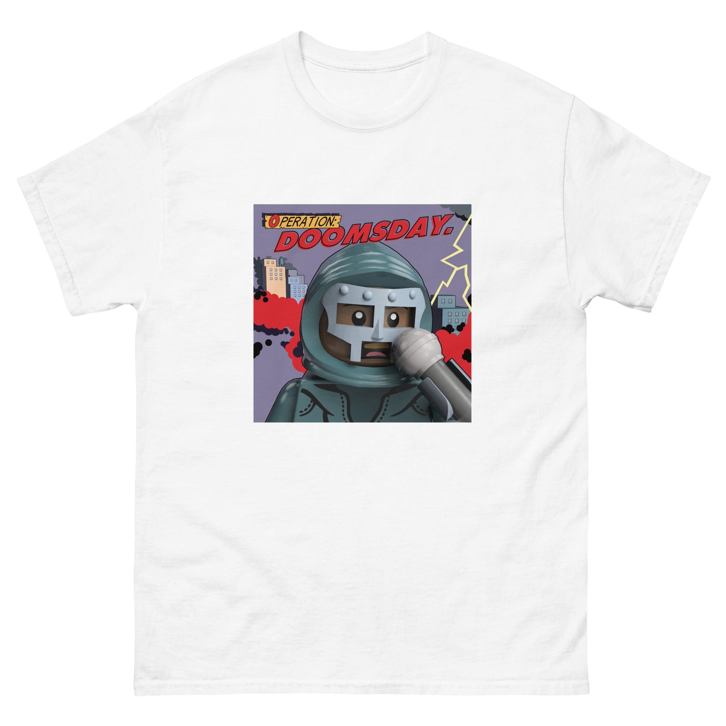 "MF DOOM - Operation: Doomsday" Lego Parody Tshirt