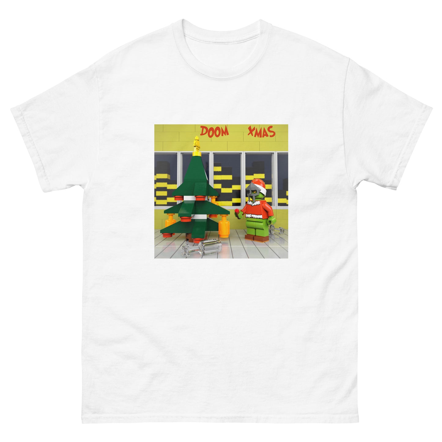 "MF DOOM x Cookin Soul - DOOM XMAS" Lego Parody Tshirt